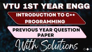 INTRODUCTION TO C PROGRAMMING PREVIOUS YEAR MODEL QUESTION WITH ANSWERS vtu [upl. by Ikik888]