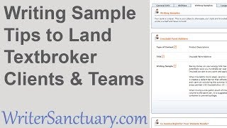 8 Textbroker Writing Sample Tips to Help Land Clients [upl. by Gladwin]