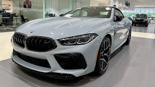 2023 BMW M8 Competition Convertible in Brooklyn Grey Metallic with Sakhirorange Interior [upl. by Talyah]