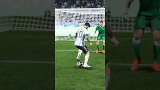 🇦🇷Messi⚽ shorts EASPORTS FC24 PS5 football skill soccer games gaming Messi Argentina [upl. by Aitenev811]