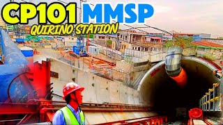 METRO MANILA SUBWAY PROJECT UPDATE QUIRINO STATION [upl. by Ahcilef588]