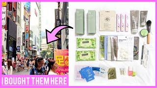 Korean Skincare Shopping in Seoul ♦ Tour of Myeongdong [upl. by Arimaj]