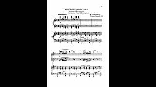 Vazha Azarashvili Sentimental Tango 4 hands piano sheet music Noten partitura partition [upl. by Anabal475]