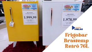 Frigobar Brastemp Retrô 76L conheça todas as suas funcionalidades ✅ [upl. by Clite]