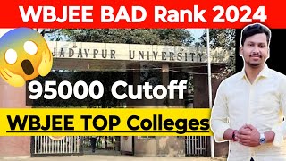 WBJEE TOP Colleges With Bad Rank  95000 Cutoff 🔥 CSEITECE With Bad Rank [upl. by Afaw]