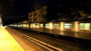 BMT Subway R68A B Express RETURNS and R160 Q Local at Avenue H  NIGHT [upl. by Ajroj]