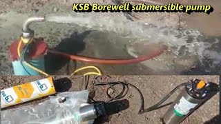 KSB Borewell submersible pump  ksb borewell submersible pump installation [upl. by Iviv]