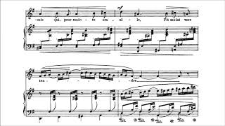 Gabriel Fauré  Mandoline from “Cinq Mélodies quotde Venisequot Op 58 1891 Score [upl. by Nevart]