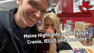 Meine Highlights von Pegasus Cranio IELLO Asmodee  Spielwarenmesse Tag 1 – Vlog [upl. by Akimit]