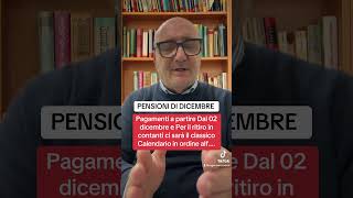 Pensioni  tredicesima a dicembre youtube letstalk inps youtubeshorts perte pagamenti [upl. by Anihpesoj422]