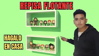 Cómo hacer una repisa flotante de melamina  Cómo hacer una repisa decorativa [upl. by Oflodur243]