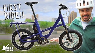 The NEW REI EBIKE  REI Coop Generation e11 Unboxing and FIRST RIDE [upl. by Assiar]