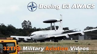 NATO E3 Awacs slightly bumpy arrival quotLuchtmachtdagen 2019quot Volkel AB EHVK [upl. by Necaj621]