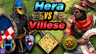 Sicilians vs Gurjaras  1v1 Arabia  vs Villese  AoE2 [upl. by Arednaxela]