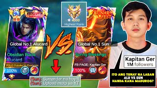 YUZUKE VS KAPITAN GER  Top Global Alucard Vs Famous Pro Player Global No1 Sun 😱 Who Win [upl. by Kreiker]