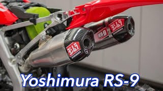 Honda CRF250R Yoshimura RS 9 Twin Exhaust [upl. by Nospmas566]