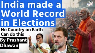 India Made a World Record in Elections  No Country on Earth Can Do This  By Prashant Dhawan [upl. by Yanttirb]