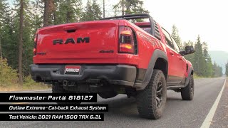 Outlaw Extreme CatBack Exhaust for 20212023 RAM 1500 TRX 62L 818127 [upl. by Py]