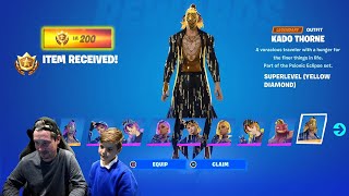 LEVEL 200 Spending 500 Battle Pass Battle Stars Unlocking ALL FREE NEW Fortnite BONUS Skin Styles [upl. by Mellen]