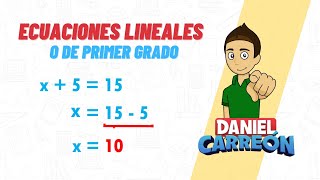 ECUACIONES LINEALES Super facil para principiantes [upl. by Raymund886]