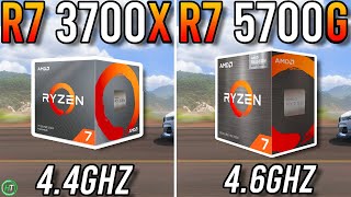 Ryzen 7 3700X vs Ryzen 7 5700G  Any Difference [upl. by Gnirol]