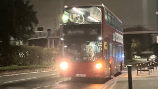 FAST  LAST DAY  NICE REPAINT  CURTAIL Arriva London Enviro 400 T224 LJ61CFP on bus route 217 [upl. by Ennahgiel]