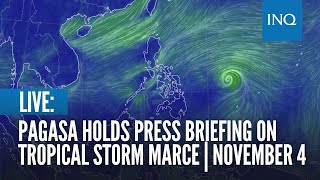 LIVE Pagasa holds press briefing on Tropical Storm Marce  November 4 [upl. by Arihsan230]