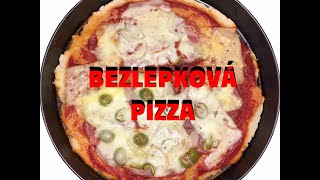 Těsto na plech  Tenká pizza  Bezlepková pizza  Bezlepkové recepty [upl. by Lertram]