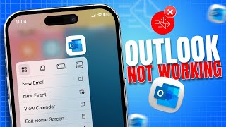 Fix Outlook Email Not Working on iPhone  Troubleshoot Outlook Issues on iPhone [upl. by Maurita]