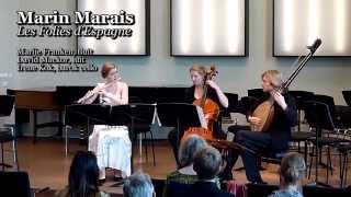 Marin Marais  Les Folies dEspagne  Flute lute and baroque cello [upl. by Lada]