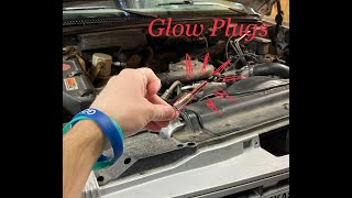 How to Replace Glow Plugs on 65 Turbo Diesel Detroit Diesel [upl. by Uah]