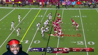 BUTTAIMB REACTS Ravens vs Chiefs CRAZY ENDING [upl. by Ayhtak24]