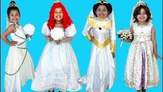 Disney Princess Royal Wedding Halloween Costumes and Toys [upl. by Okime]