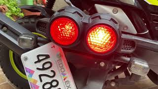 Cómo cambiar faros luces traseras por LED en moto italika WS 150 WS 175 Sport [upl. by Ahsitauq]