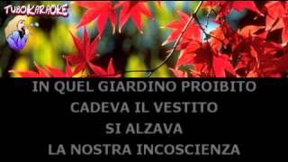 Sandro Giacobbe Il Giardino Proibito Karaoke YouTube [upl. by Chandra351]