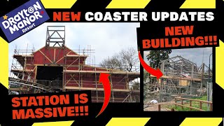 Drayton Manor NEW ROLLER COASTER Construction Update 13  NEW BUILDING  April 2024 [upl. by Iew]