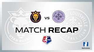 FULL HIGHLIGHTS  Utah Royals FC vs Racing Louisville FC [upl. by Brozak]