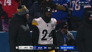 Joey Porter Jr HEAD INJURY Vs Bills 😰🙏 Steelers vs Bills highlights [upl. by Muryh]