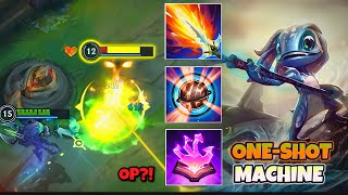 FIZZ IS SO BROKEN HE INSTA DELETES EVERYBODY WILD RIFT RUNES amp BUILD [upl. by Chally]