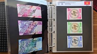 Banknote collectionalbum 2024September Part 2  updated look Banknotų kolekcijarinkinys albume [upl. by Merce]