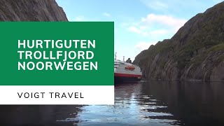 Hurtigruten in de Trollfjord in Noorwegen  Voigt Travel [upl. by Negrom]