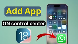 How to Add Apps ON iphone control center ios 18 [upl. by Sheehan]