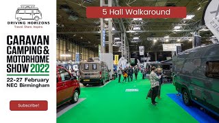 NEC Caravan and Motorhome Show February 2022  Walkaround all 5 Halls [upl. by Desma116]