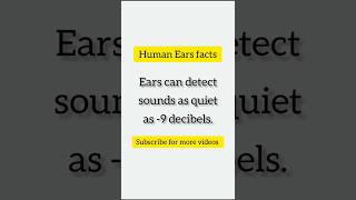 ShockingFacts about ears UnbelievableFacts viral shorts facts [upl. by Adnawot829]