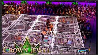 CROWN JEWEL WWE 2K24 UNIVERSE Sonya Deville VS Ivy Nile  Hell in a Cell match [upl. by Harrison]