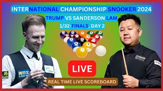 Judd Trump Vs Sanderson Lam LIVE Score UPDATE 2024 International Championship Snooker 132Finals [upl. by Hellene5]