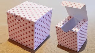 DIY Boite Cadeau en papier  Comment faire une boite carrée [upl. by Frolick502]