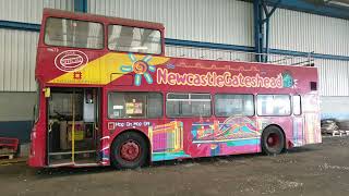 Newcastle Upon Tyne City sight seeing bus now awaiting its fate at slatyford bus depot [upl. by Pavier]