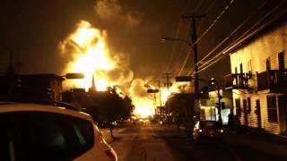 Explosion Train Lac Megantic [upl. by Squire]