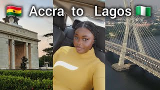 Visiting Lagos After 3 years  Yellow Fever card  Disturbing Accident  Accra to Lagos [upl. by Maidie570]